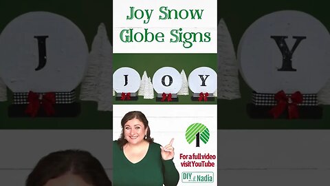 Dollar Tree Christmas Joy Sign DIY Tutorial 🎄