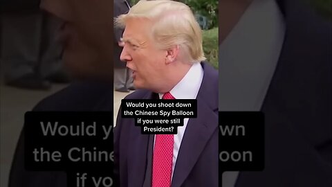 Would Trump Shoot Down the Balloons? 🇺🇸 #balloongate #trump #viralvideo #breakingnews