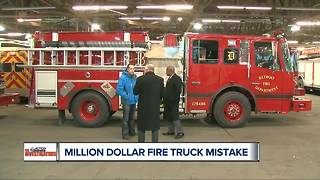 Million dollar fire truck mistake