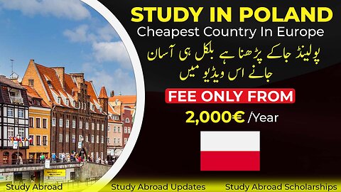 Study In Poland |Complete Admission Guide | Explore Your Study Abroad Options | Study Abroad Updates