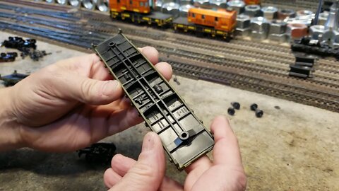 New trucks on old freight cars