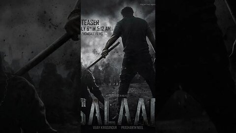 salaar Trailer release date
