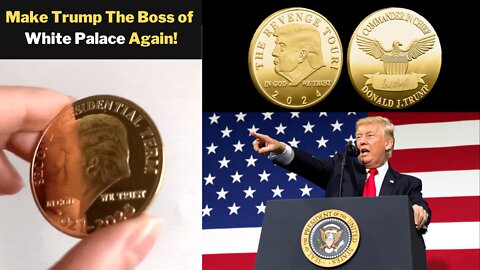 Trump 2024 Gold Coin For Trump Suppoter