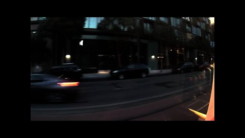 Short evening Light Rail Muni San Francisco --USF Medical Center Area