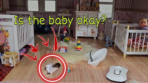 I Can't Believe She Broke it! Remodeling the Dollhouse Nursery| Nursery Tour| nlovewithreborns2011