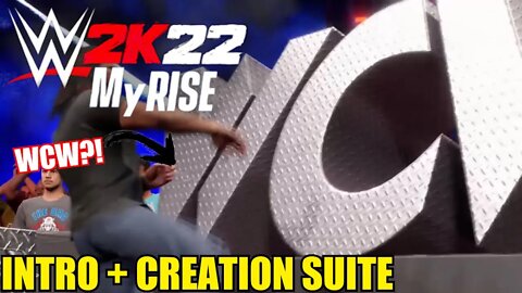 WWE 2K22 MYRISE INTRO! CREATION SUITE + MOVESETS AND ENTRANCES