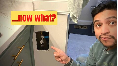 Plumber Made A Hole In My Wall...How To Fix It Fast!