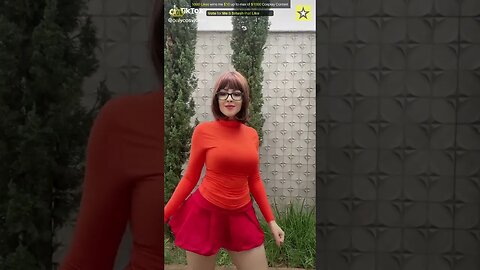 Best Velma Cosplay Costume - 1000 Likes Contest 👍🧡👻 #shorts