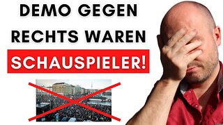 Regierung bezahlt Schauspieler für Demo gegen rechts!@Alexander Raue🙈🐑🐑🐑 COV ID1984