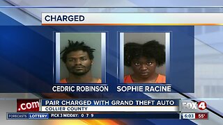 Pair charged with Grand Theft Auto in Collier County