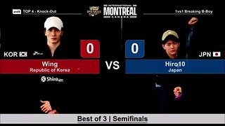 BBoy Wing (korea) Vs Hiro10 (Japan)