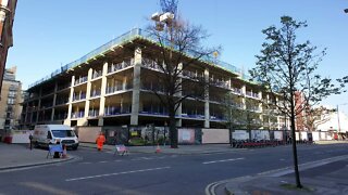 Time lapse construction of apartments City of London