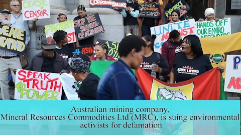 SOUTH AFRICA - Cape Town - Mining protest at the Cape High Court (Video) (KDG)