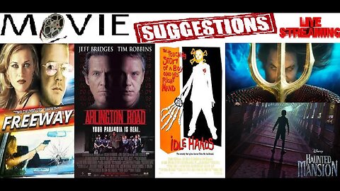 Movie Suggestions: Freeway, Arlington Road, Idle Hands + AQUAMAN 2, Haunted Mansion on Disney+ Early
