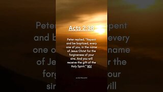 Share the Good News. Bible Verse of the Day. Acts 2:38 NIV