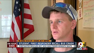 Student, first responder recall bus crash