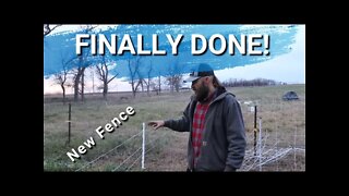 Cold And Windy Day On The Farm | The Fence Is Finally Finished