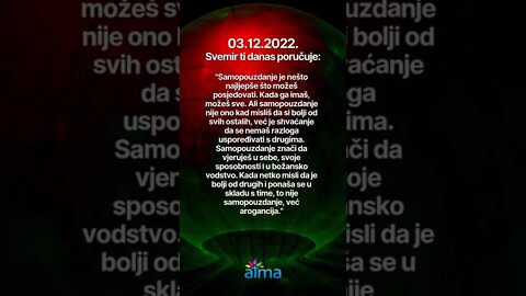 Poruka Svemira 03.12.2022. 💙