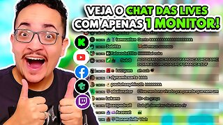 A MELHOR MANEIRA DE VER O CHAT DA LIVE (PODEM SER VARIAS) COM UM MONITOR SEM USAR O CELULAR 2023