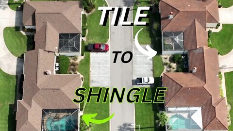 TILE Roof to SHINGLE Roof - Eustis Roofing