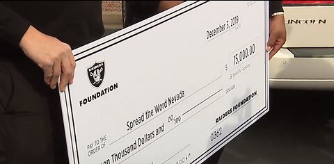 Raiders make surprise donations at local nonprofits on Giving Tuesday