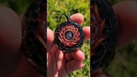 VORTEX Coil Orgonite Pendant- MWO Antenna- Aura Quartz- SCALAR Field ⚛️🕉☯️