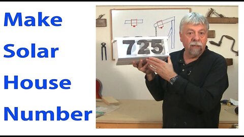 How to Make Solar House Number - Woodworkweb
