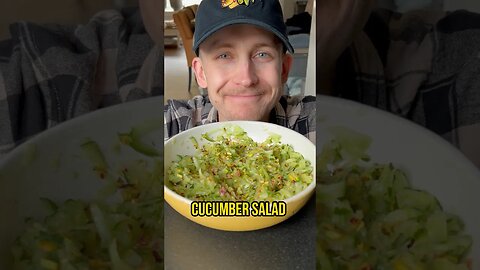 Cucumber Salad 🥒 #salad #recipe #shorts