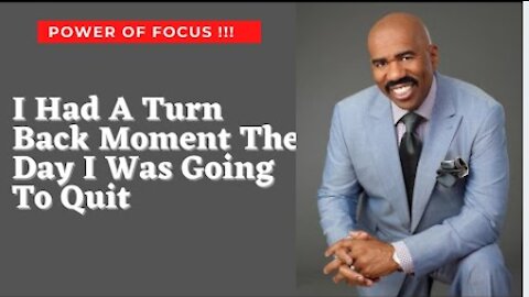 Steve Harvey - How I Had A Turn Back Moment The Day I Was Going to Quit