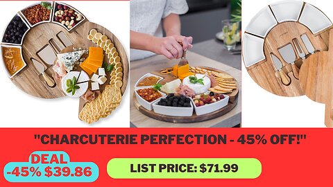 "Save 45% on Charcuterie Cheese Board Set in Fall Sale at Amazon"