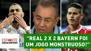 "Real 2 x 2 Bayern foi um jogo MONSTRUOSO!", exalta Flavio