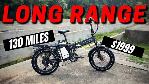 NEW LONG RANGE FOLDING E-BIKE! // G-Force T7