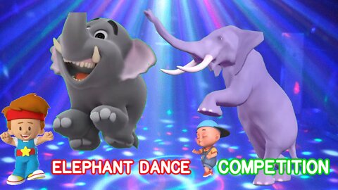 Elephant dance competition l most popular video -Funny video