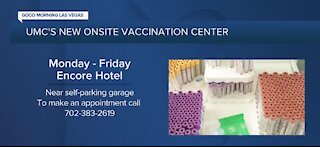 UMC's new vaccination center at the Encore Hotel