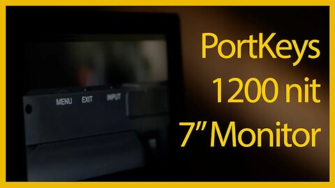PortKeys HS7T Monitor: 1200 Nit HDMI & SDI 4K On-Camera 7" Monitor