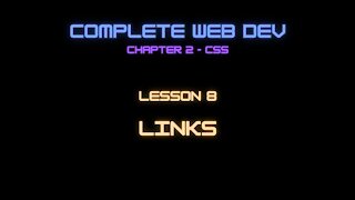 Complete Web Developer Chapter 2 - Lesson 8 Links
