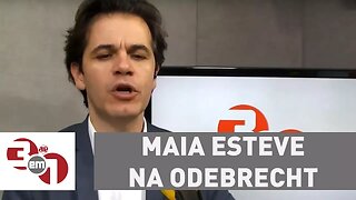 Maia esteve na Odebrecht no dia em que sistema registrou repasse