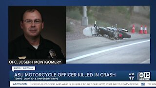 ASU motorcycle officer killed in crash Thursday