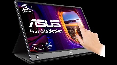 ASUS ZenScreen MB16AMT: Portable Touchscreen Monitor with Built-in Speakers