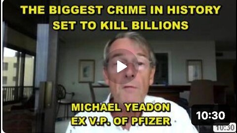 THE BIGGEST CRIME IN HISTORY IS SET TO BE UNLEASHED AND WILL KILL BILLIONS IF NOT STOPPED