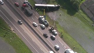 Chopper 5: Semi involved in 3-vehicle crash on the Turnpike