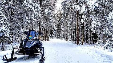 Riding The Snowmobile Trails Minutes After They Open... When It's -3 Degrees F