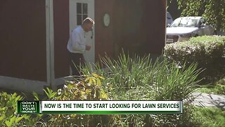 Now is the time to start looking for lawn services