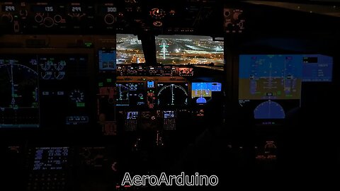 What's Inside #Boeing #B737 Cockpit Autopilot Landing #Aviation #AeroArduino