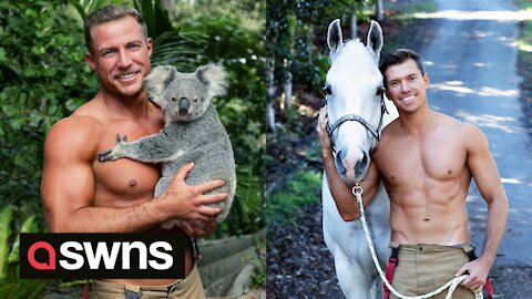 Australia's hottest firefighters raise money by posing with ADORABLE PETS for an annual calendar