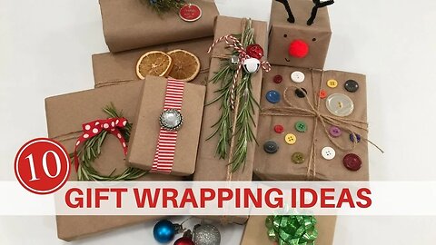 10 Gift Wrapping Ideas | Brown Paper Bag | Craft Paper