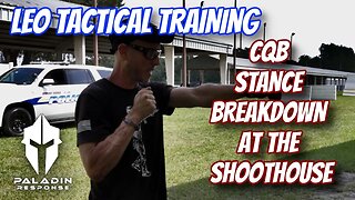 LEO TACTICAL TRAINING - CQB STANCE BREAKDOWN AT THE LAKE COUNTY SHERIFFS OFFICE SHOOT HOUSE #cqb