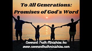 To All Generations - Promises of God's Word - Lesson 3 - Plans