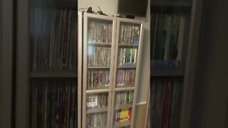 My comic collection all collected on shelves