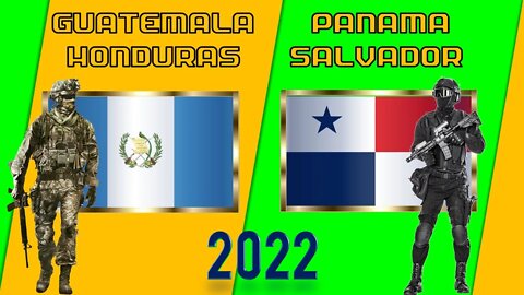 Guatemala Honduras VS Panamá Salvador Comparación de Poder Militar 2022 | 🇬🇹vs🇵🇦